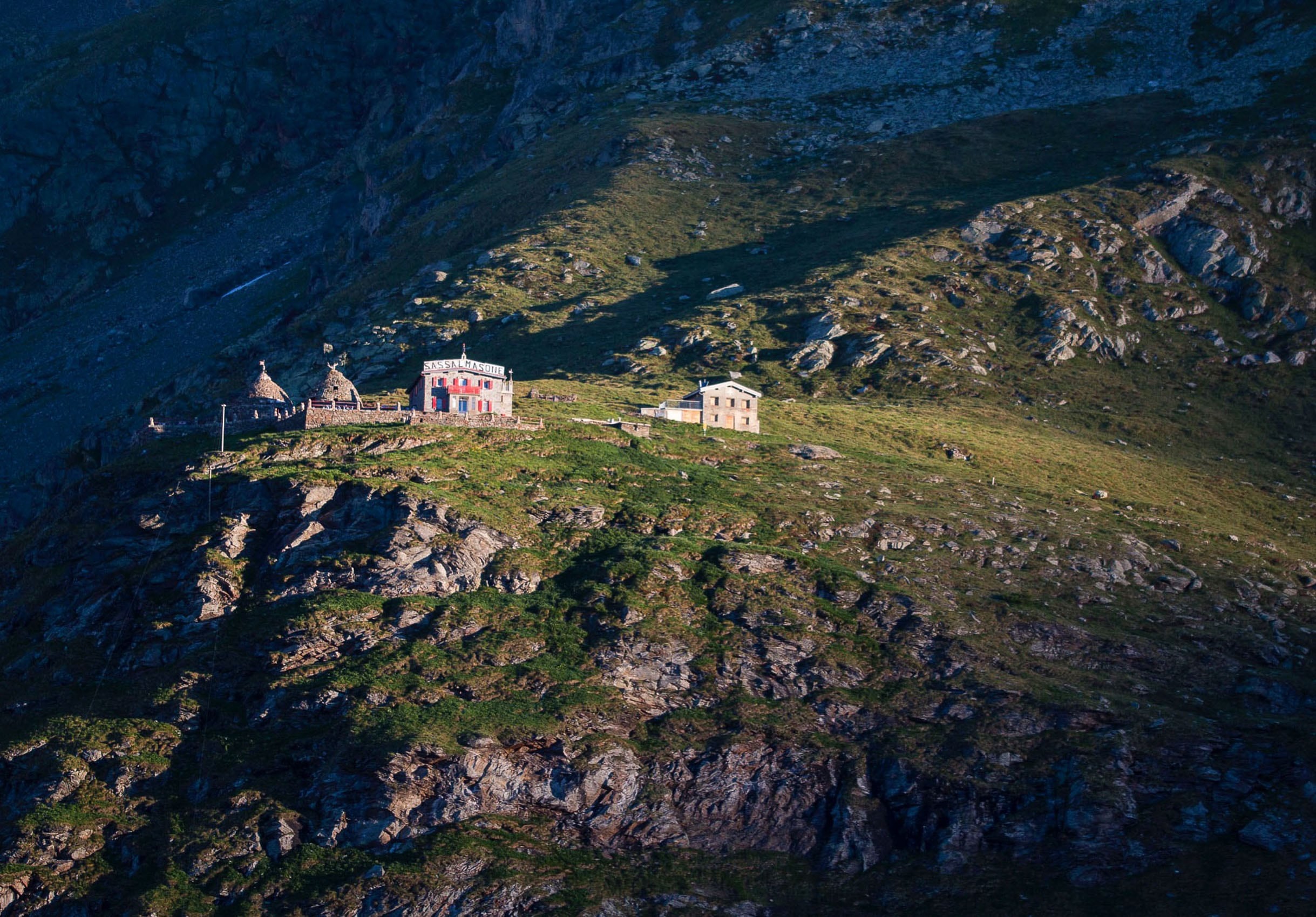 Aussichtspunkt Sassal Masone im Morgenlicht